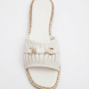 kaosiss white flats for women 16283ls