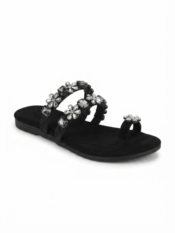 kaosiss black flats for women 16288ls