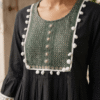 kaosiss peplum kurti for women l00006lk black