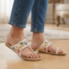 kaosiss white jaipuri flats for women 16290ls