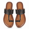kaosiss brown kolhapuri flats for women 16281ls