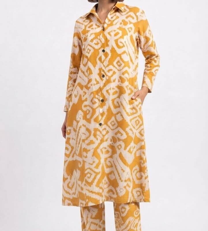 kaosiss a line cord set for women l00023cs yellow