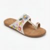 kaosiss white jaipuri flats for women 16290ls